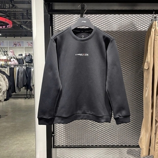 李宁套头卫衣男2026春季 健身系列亲肤无帽上衣AWDW059 新款