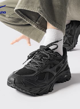 美津浓黑武士FIYI TL V2跑步鞋男女同款户外轻便复古缓震运动鞋