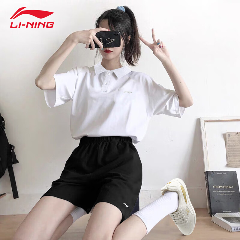 李宁POLO衫情侣款T恤男女