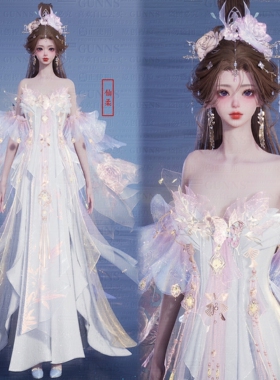 【4Gunns】诛仙世界服装染色 成女 琳琅瑞景天香染色 仙柔