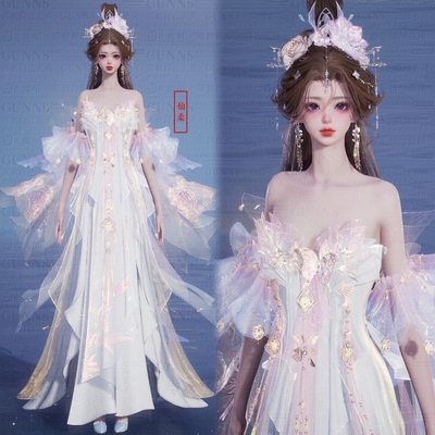 【4Gunns】诛仙世界服装染色 成女 琳琅瑞景天香染色 仙柔