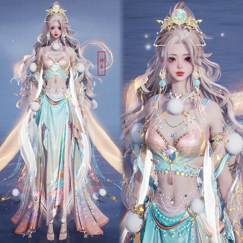 【4Gunns】诛仙世界服装染色 成女 云若一梦瑶台染色 神女