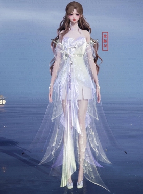 【4Gunns】诛仙世界服装染色 成女 云若繁漪疏雨 紫藤花