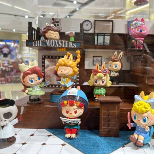 拉布布复古理发店系列盲盒展示盒