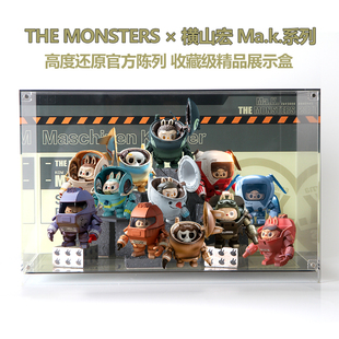POPMART泡泡玛特THE MONSTERS横山宏 Mak系列手办一体透明展示盒