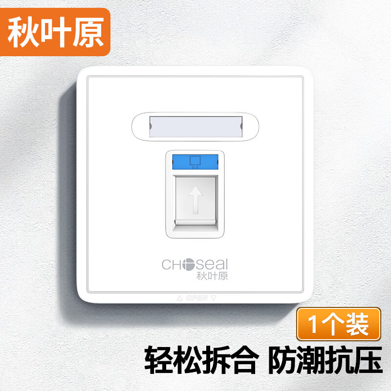 秋叶原网络面板电脑插座网线图片