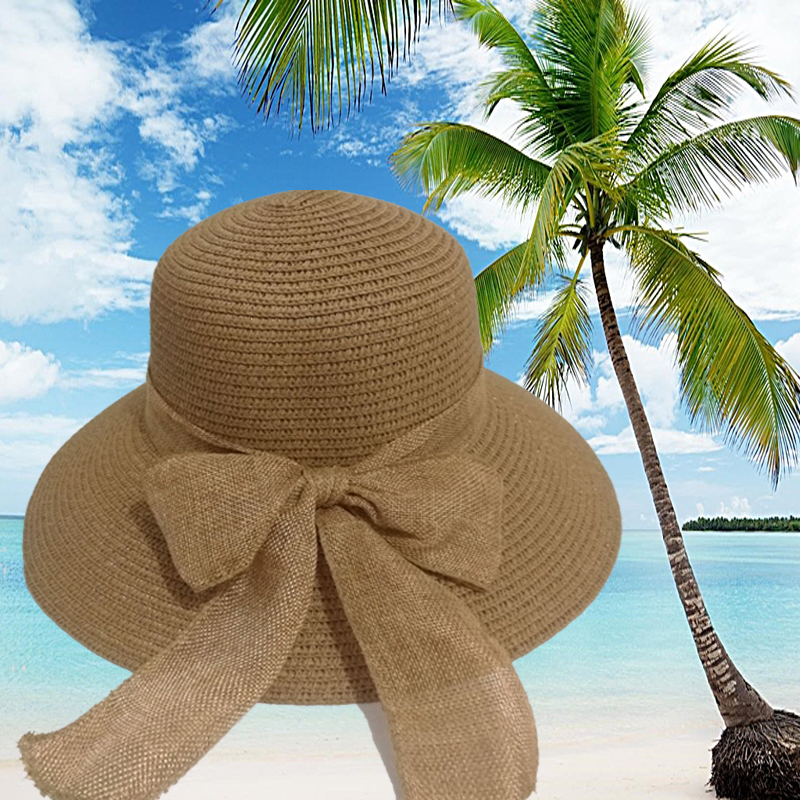 太阳帽女防晒防紫外线夏天帽子时尚遮阳草帽韩版百搭潮流大檐沙滩