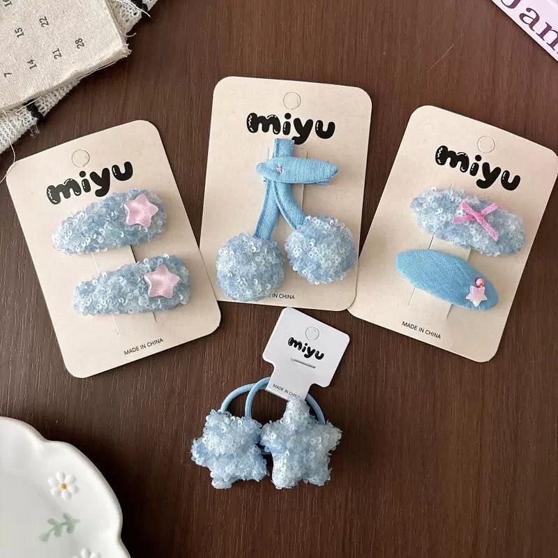 蕾丝爱心女孩发绳马尾肠圈发饰