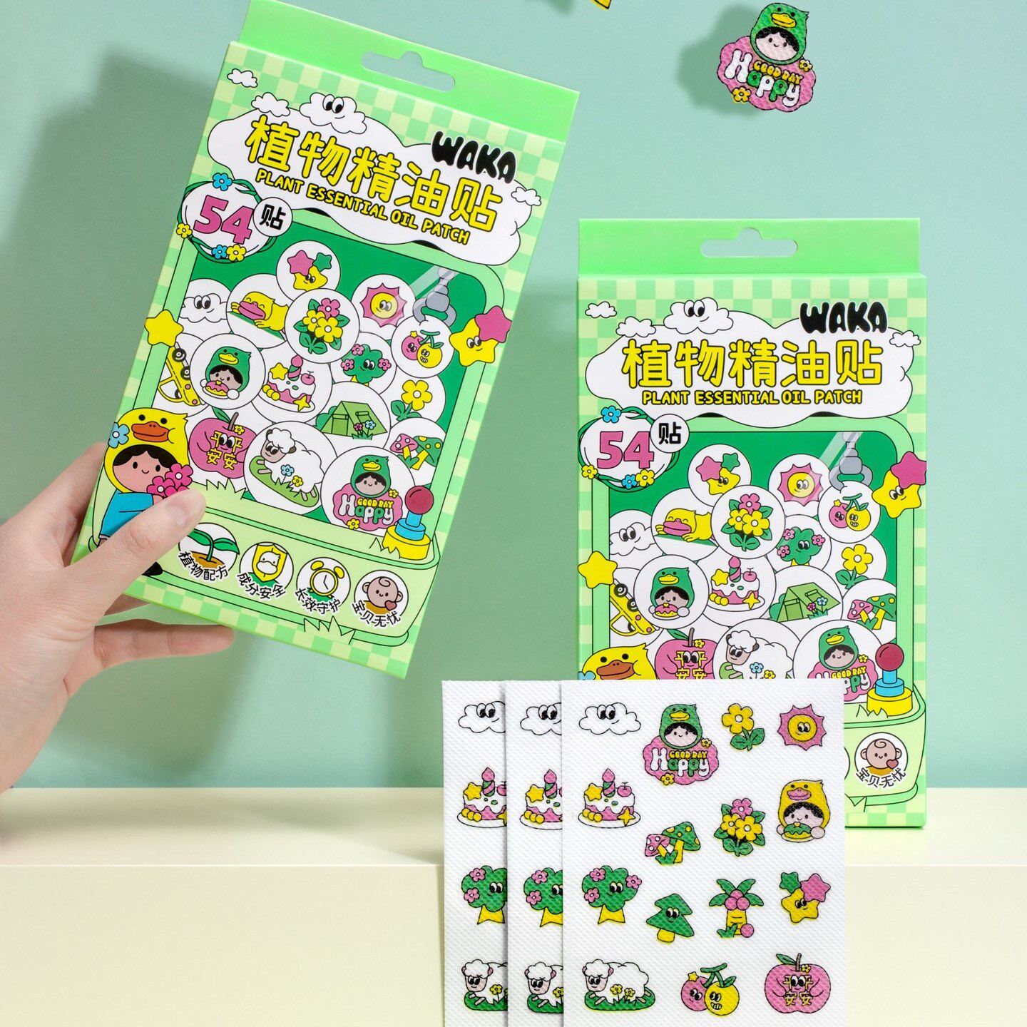 WAKA婴幼儿驱蚊贴植物精油防护贴