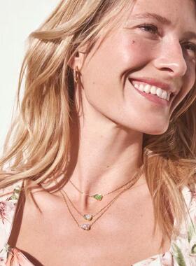 海外代购Kendra Scott（饰品）女士项链金色叠戴日常搭配度假