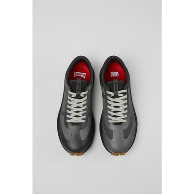 代购Camper男士男鞋透气轻便缓震环保鞋垫灰色无缝设计系带