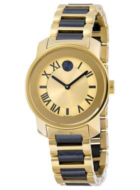 代购Movado摩凡陀女士腕表计时夜光日期测速金属钢带防水