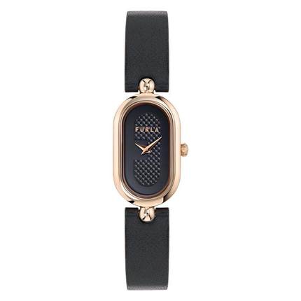 FURLA/芙拉女式简约石英腕表玫瑰金表盘轻薄优雅时尚表带