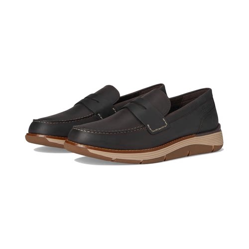 海外代购Rockport/乐步男士休闲皮鞋轻量缓震舒适支撑圆头套脚