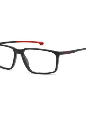 代购Carrera卡雷拉男士眼镜框矩形全框黑色红色点缀日常佩戴