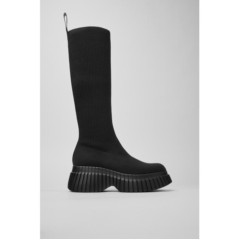 代购Camper女士中筒靴轻便透气缓震环保材料针织中筒厚底EVA鞋底