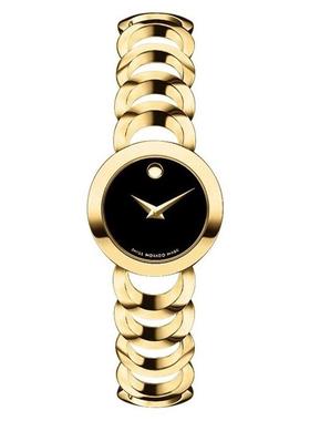 代购Movado摩凡陀女士腕表计时夜光日期指针金属钢带防水圆形