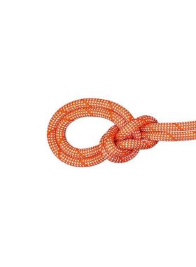 代购Mammut攀岩绳高耐久低冲击抗磨损9.8mm橙色编织攀岩登山单绳