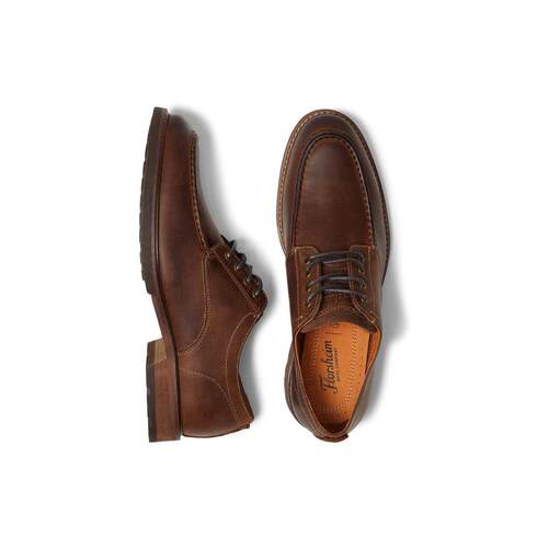 海外代购Florsheim男士时尚休闲鞋系带低跟日常通勤复古穿搭