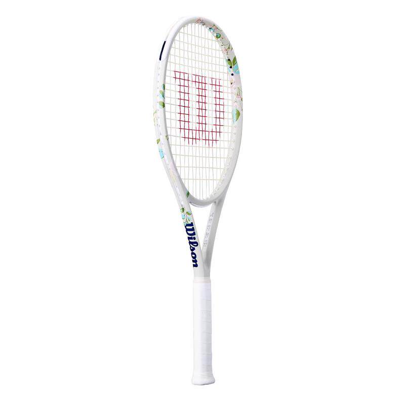 海外代购Wilson/威尔胜网球拍白色花卉图案训练比赛高颜值球拍