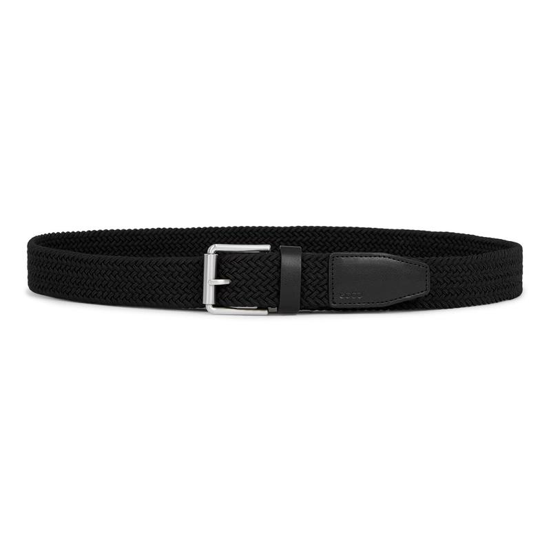 海外代购ECCO Belts Formal Braided男弹性腰带透气编织可调节