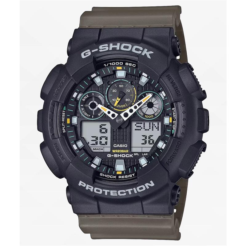 G-SHOCK男女腕表计时闹钟世界时秒表树脂带防水防震LED灯户外