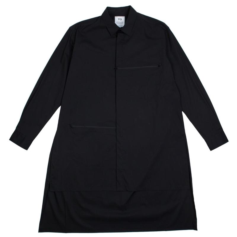 代购Y3服饰男士长袖衬衫日常穿着通勤搭配舒适保暖百搭款式