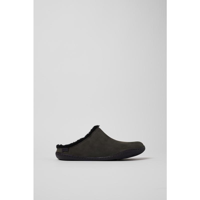 代购Camper女士拖鞋透气吸汗软底轻便羊皮毛一体可拆卸鞋垫