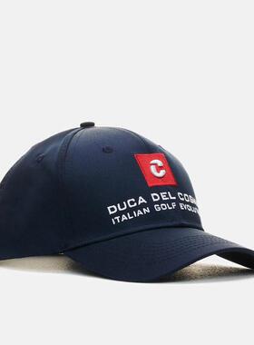 代购Duca del Cosma男士帽子防晒遮阳棉质深蓝户外高尔夫棒球帽