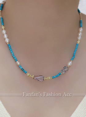 小众松石气质设计感百搭串珠水晶