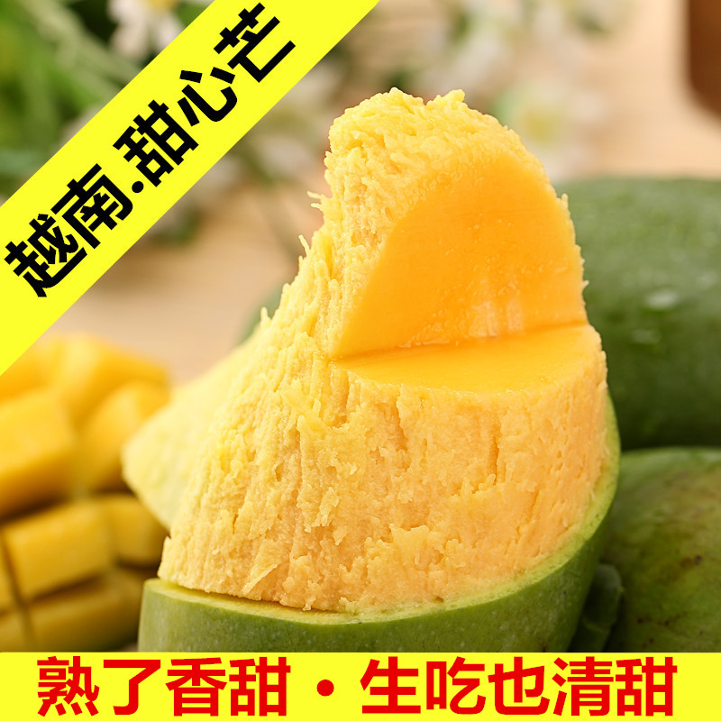 越南新鮮8斤小金煌純甜芒果廣西甜心芒香芒整箱大青芒 勝貴妃10斤