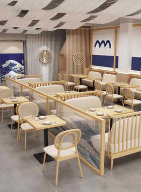 甜品奶茶店咖啡厅卡座沙发西餐厅茶餐厅日式面馆料理店桌椅组合