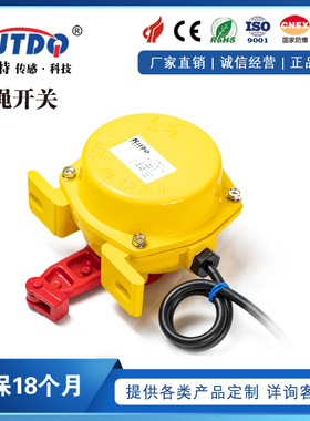 双向拉绳开关 GYLS-1-2 GYLS-2-2紧急事故停止限位开关皮带机拉线