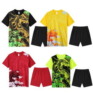 龙舟服套装男定制短袖龙纹训练服端午划龙舟比赛服演出印字队服