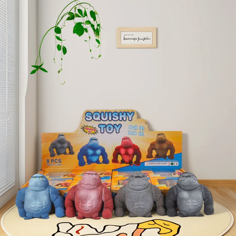 网红解压神器王总大猩猩搞怪猴子趣味捏捏乐按压减压发泄玩具批发