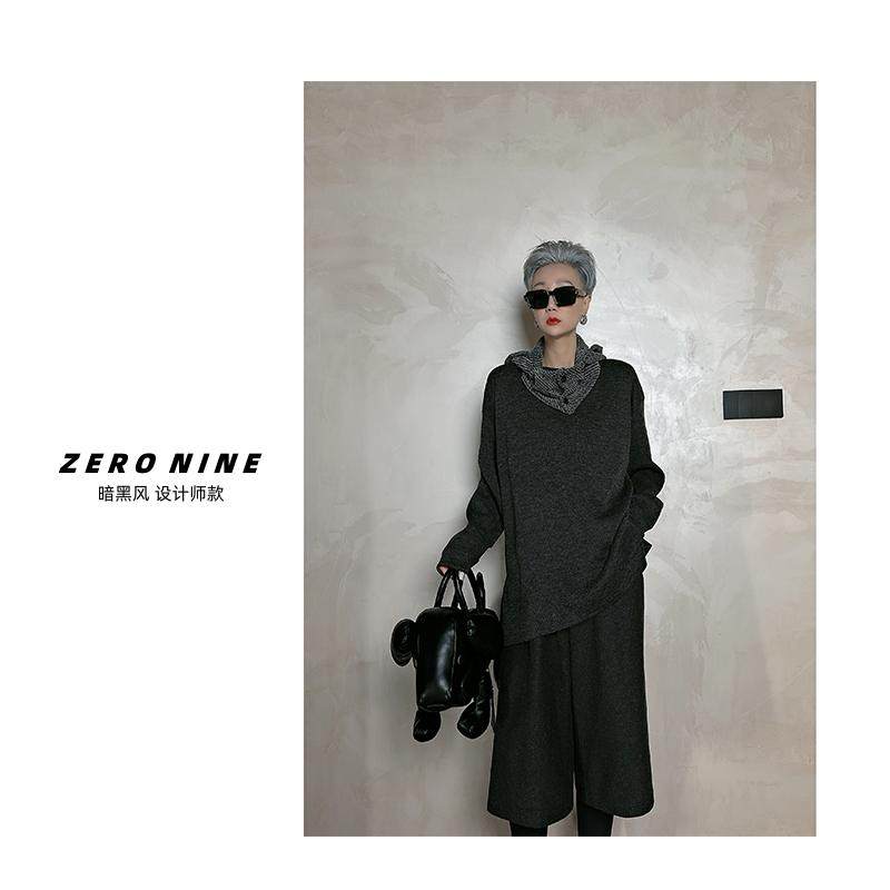 Dan Dan 帽子也拆卸 设计感小众长袖卫衣女