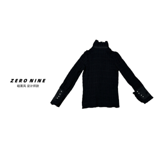 衬衫 宫廷风优雅立领长袖 女 2025新款 衬衣 Dan 黑色时尚 法式