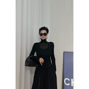 Dan 针织上衣 黑色软软糯糯韩版