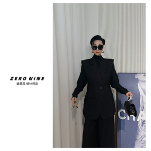 马甲女 西装 暗黑风马夹外套 前短后长时髦精穿 Dan