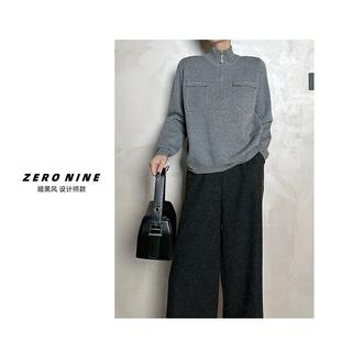 Dan 高领外穿纯色毛衣女