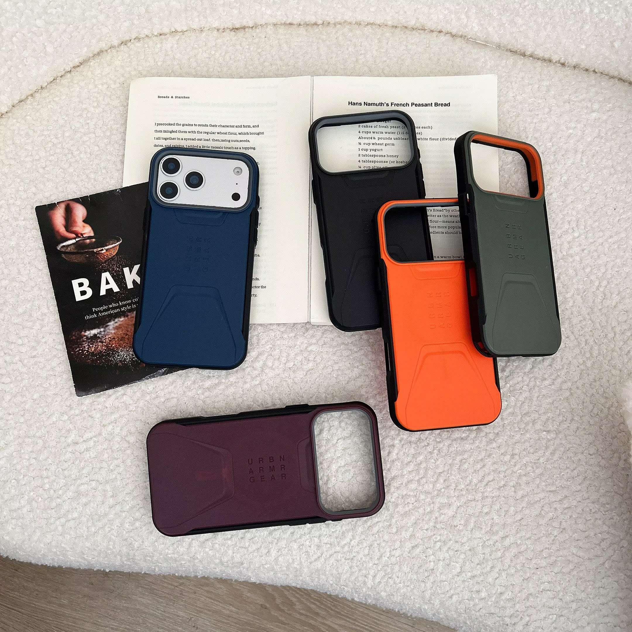 U系列新款陨石薄款适用于iphone17promax手机壳防摔全包16/15/14/13/12磁吸magsafe蜂窝结构抗震硬壳