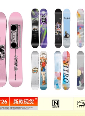 25/26 新款 NITRO 尼卓 单板 女滑雪板 OPTISYM FATE LECTRA