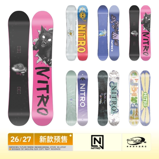 尼卓 新款 单板 NITRO OPTISYM LECTRA FATE 女滑雪板