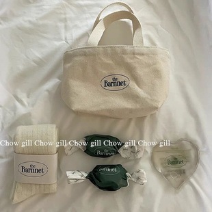 饭盒袋出门上班小拎袋杂物小拎包帆布包ins饭盒小布包布袋手提袋