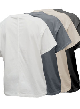 2025SSTR新款row风索罗娜背后缝线中高领短袖T恤时尚百搭细腻纯色