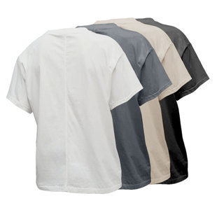 2025SSTR新款row风索罗娜背后缝线中高领短袖T恤时尚百搭细腻纯色