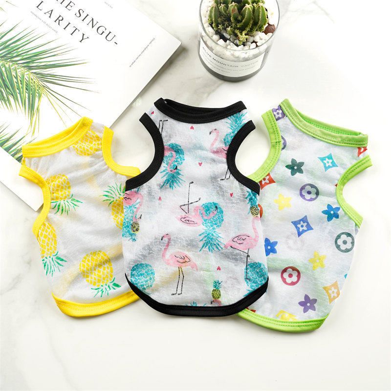 衣服薄款法斗狗夏季猫咪批发服饰宠物猫背心狗狗泰迪中小型犬厂家