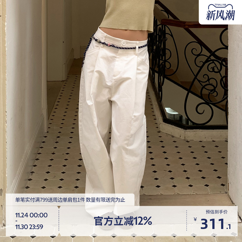 BEASTER刺绣logo纯棉百搭休闲裤