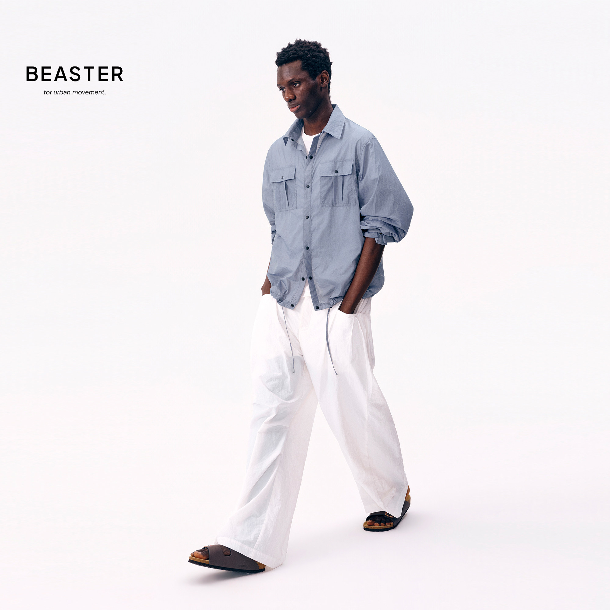BEASTER「原纱UPF50+」轻薄防晒空气衬衫外套图片