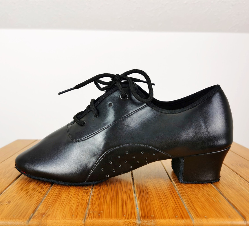 儿童男仿皮两点底拉丁舞鞋教师舞蹈鞋广场舞男拉丁鞋交谊舞练功鞋